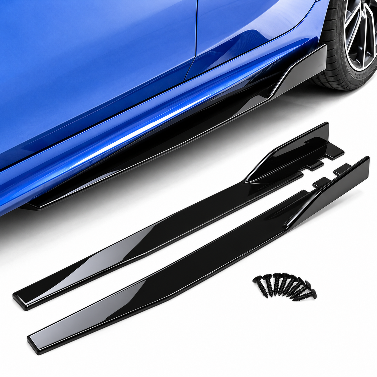 Universal Gloss Black Side Skirt Blades