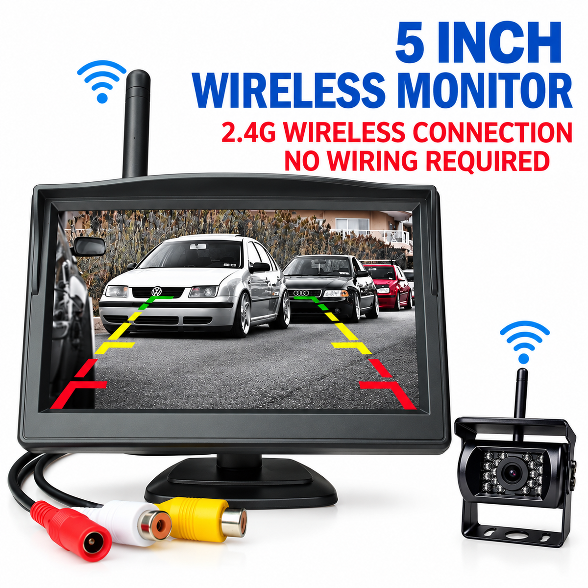 5-Inch Wireless Monitor & Rear View Camera System