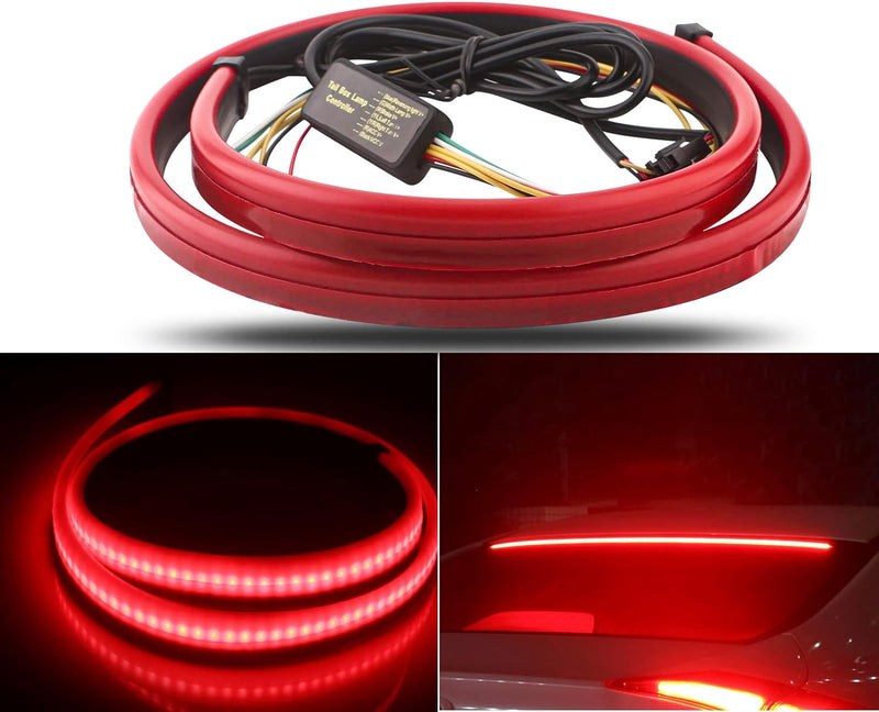 Car LED Brake LED Strip Light,  Universal Red Third Car Brake Light Strip
