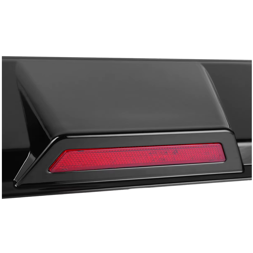 Universal Sport Rear Bumper Spoiler with LED Lights – Shark Fin Style