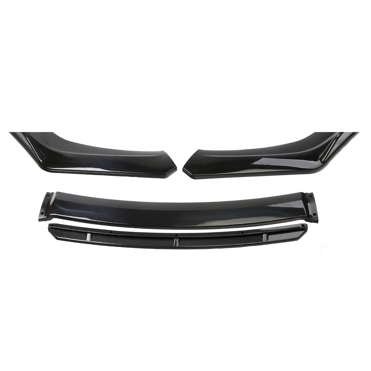 4-Piece Universal Adjustable Front Bumper Lip Splitter – Car Spoiler
