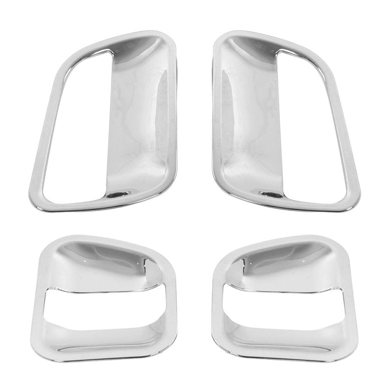 4pcs Exterior Door Handle Bowl Cover Kit ABS Replacement For HIACE 2005‑2018,Outer Door Handle Bowl Cover