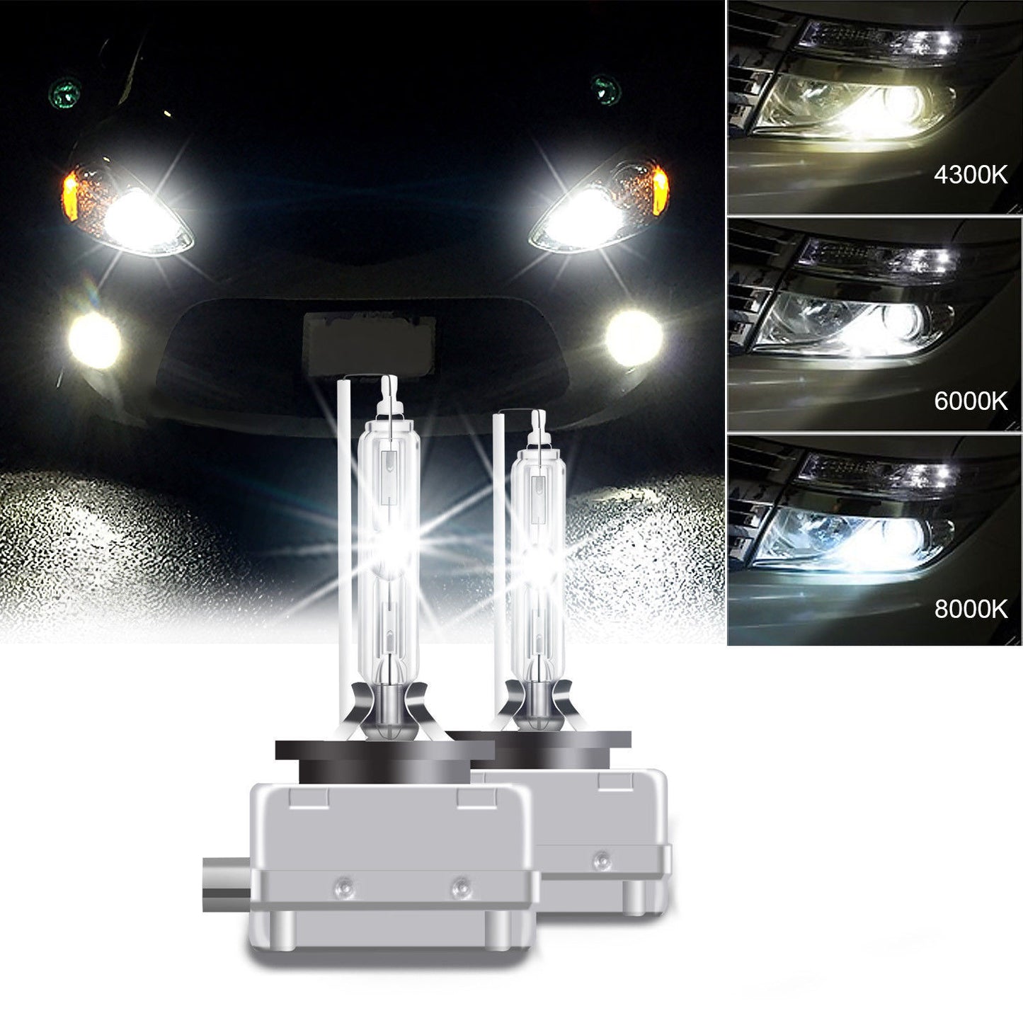 2PCS--35W D1S 6000K Car Xenon HID Headlight Replacement Bulb