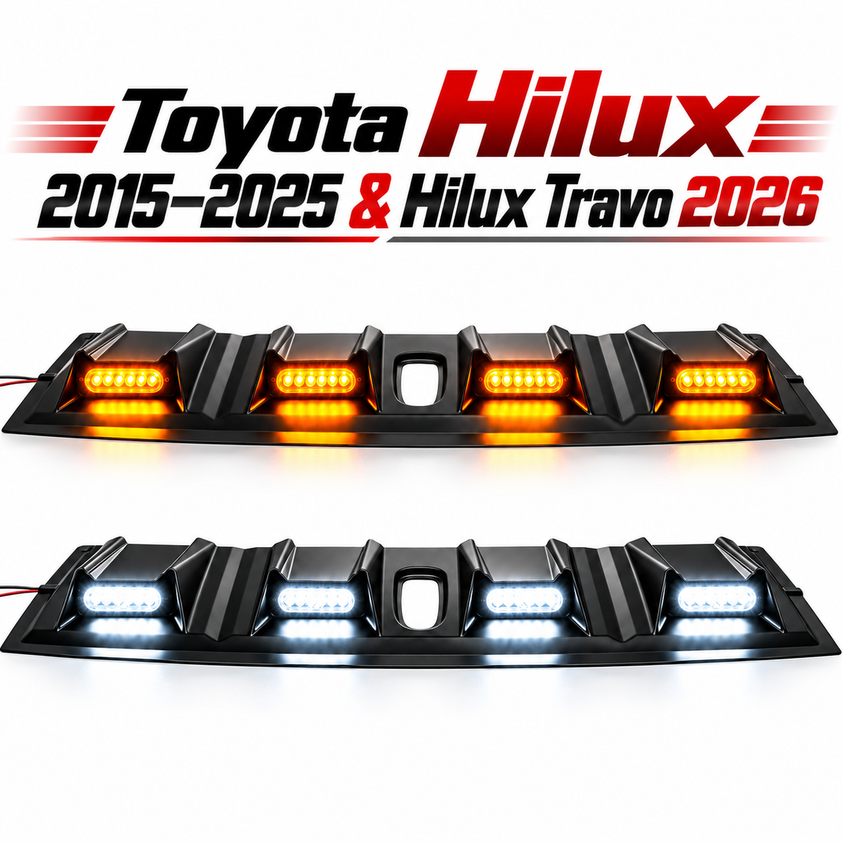 LED Raptor-Style Roof Lights – Roof Marker Lights for Toyota Hilux 2015–2025 & Hilux Travo 2026