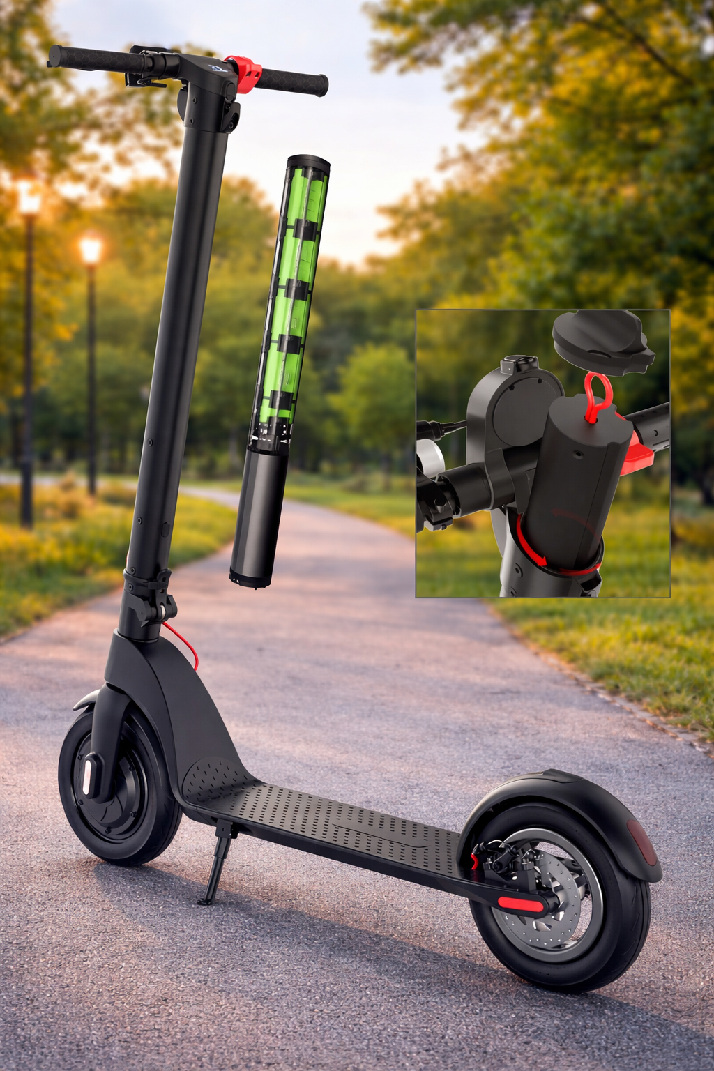 X7-350w 10 Inch Tire 2 Wheel Fast Foldable Adults Mobility Electric Scooters