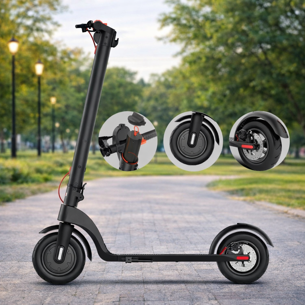 X7-350w 10 Inch Tire 2 Wheel Fast Foldable Adults Mobility Electric Scooters