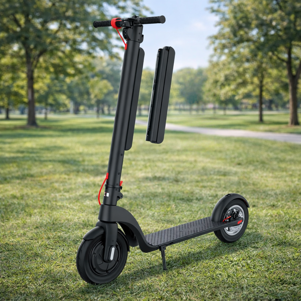 X8-350w Removable Lithium Battery Folding Electric Scooter For Adult Raycool