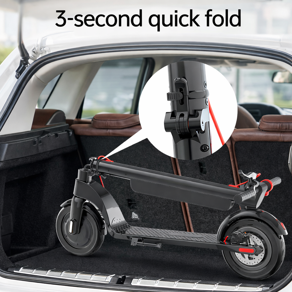 X8-350w Removable Lithium Battery Folding Electric Scooter For Adult Raycool