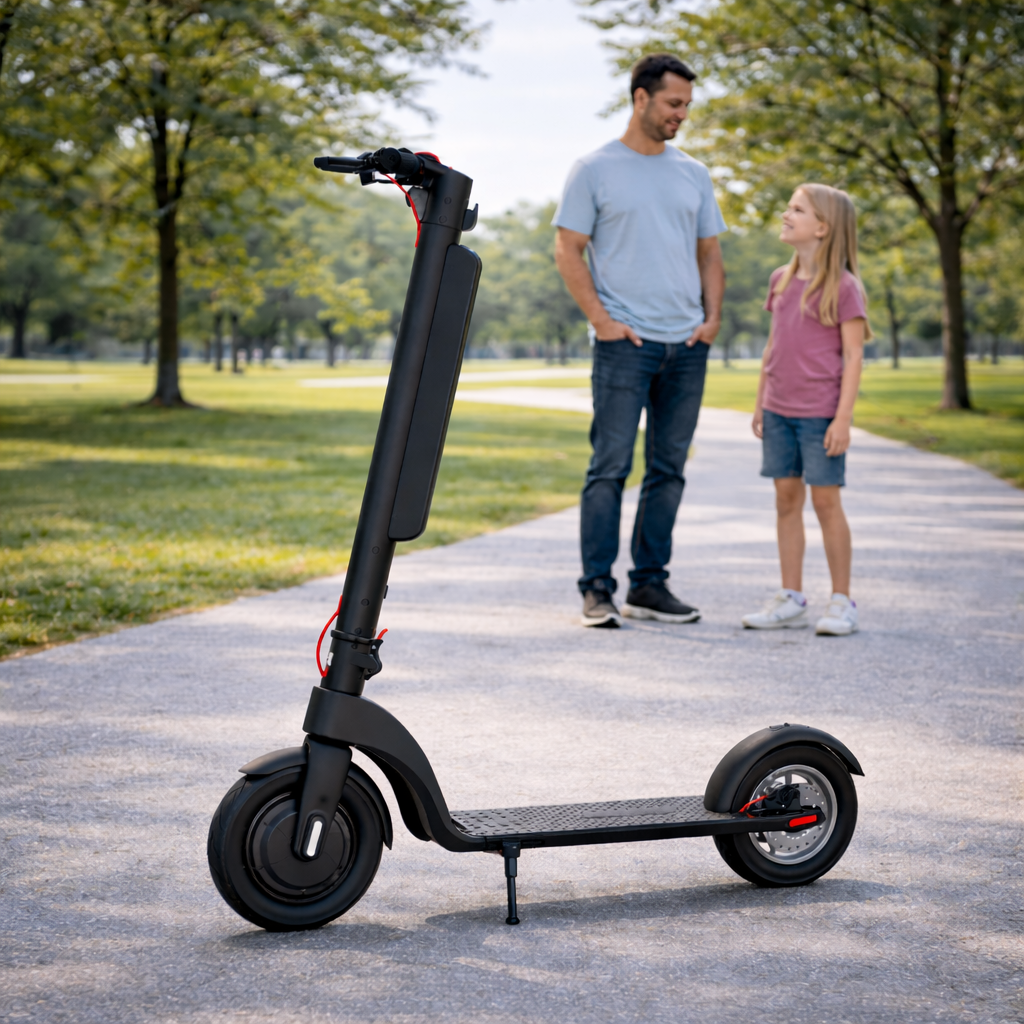 X8-350w Removable Lithium Battery Folding Electric Scooter For Adult Raycool