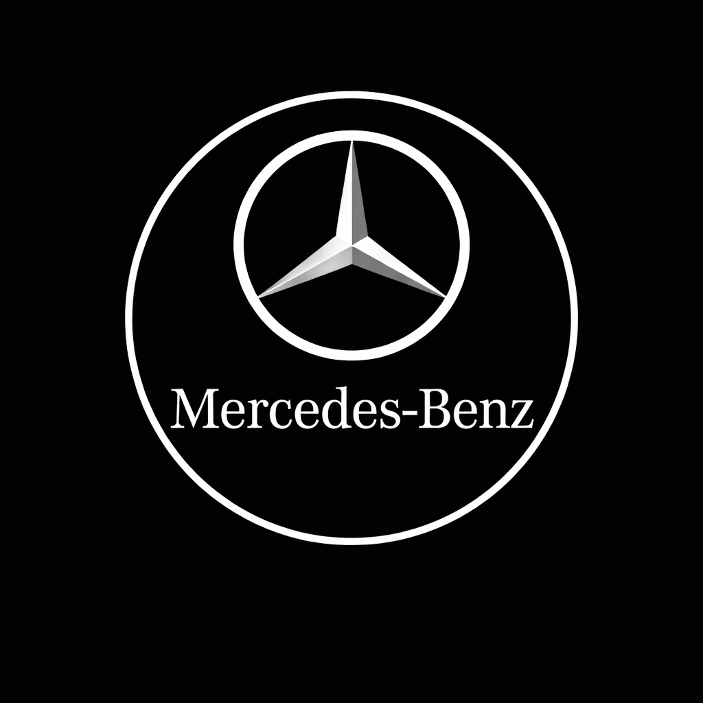 2x Logo Ghost Shadow Projector Courtesy Laser LED Light for Benz
