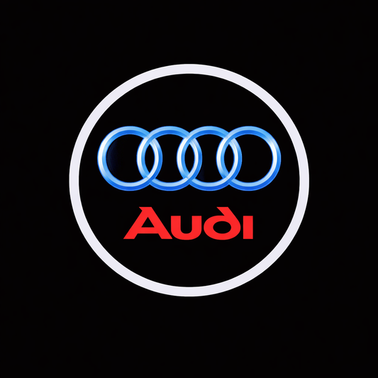 2x Logo Ghost Shadow Projector Courtesy Laser LED Light for AUDI