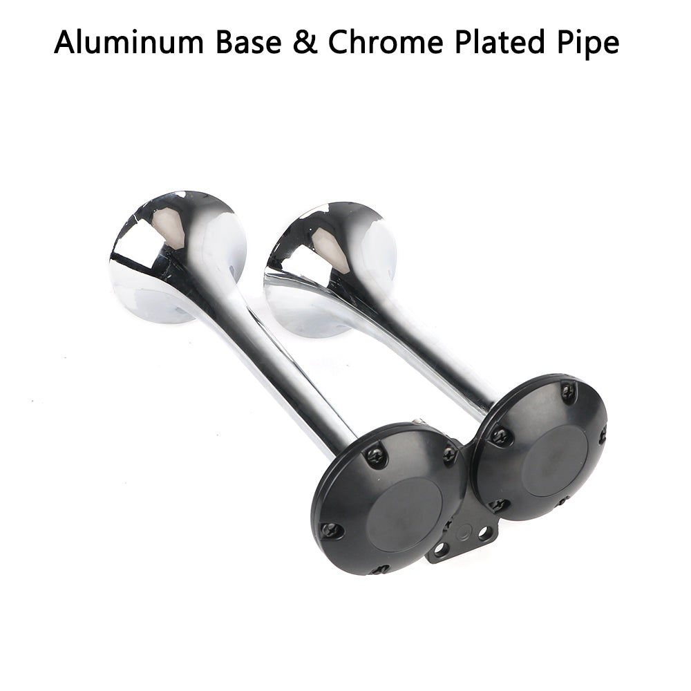 150dB Loud Modification For Motorcycle Boat Truck Dual Trumpets 12V 24V 80A Relay Car Electric Horn With Air Compressor