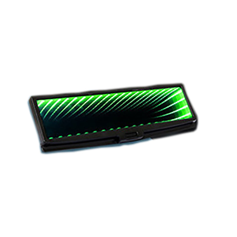 Car Indoor Rearview Mirror Universal 3D Flat Rearview Mirror Lighted LED CLIP-ON Rear View Mirror ABS Racing Car Styling