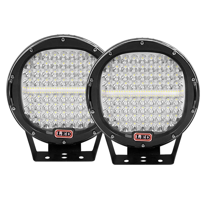 2 pcs High Power 225W 9 Inch LED Spotlight for Offroad Car Bumpe