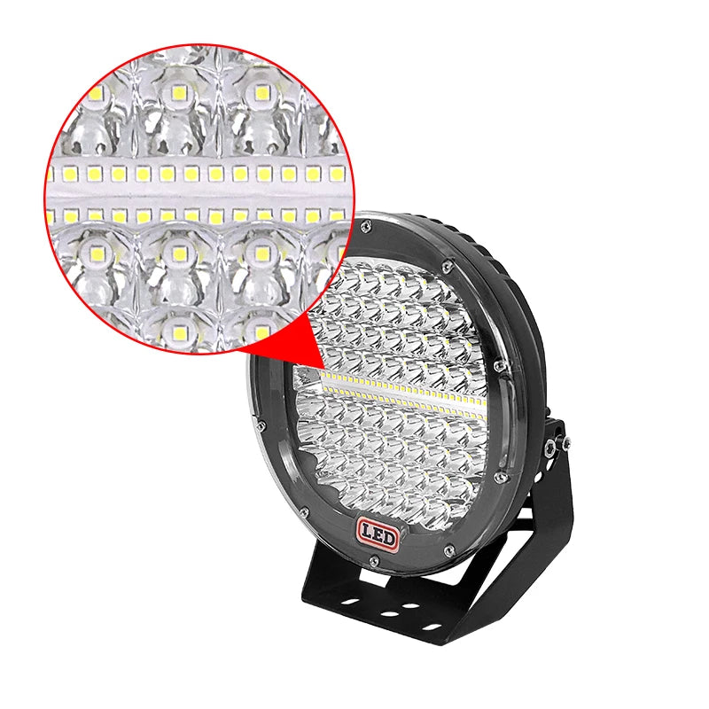 2 pcs High Power 225W 9 Inch LED Spotlight for Offroad Car Bumpe