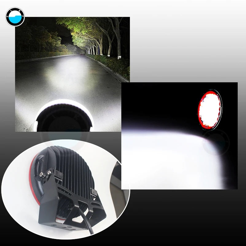 2 pcs High Power 225W 9 Inch LED Spotlight for Offroad Car Bumpe