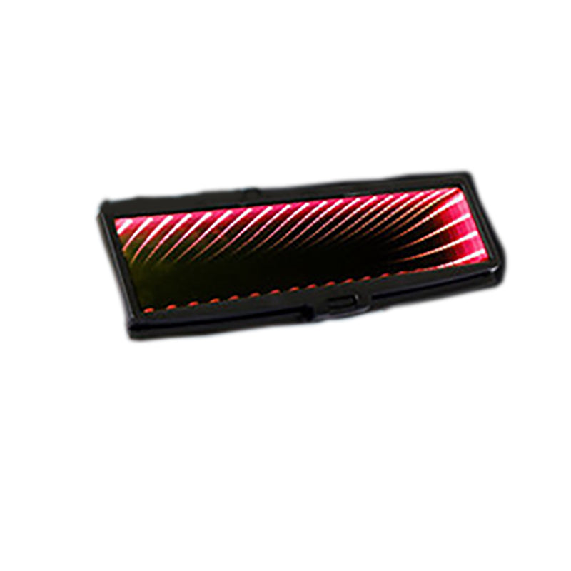 Car Indoor Rearview Mirror Universal 3D Flat Rearview Mirror Lighted LED CLIP-ON Rear View Mirror ABS Racing Car Styling