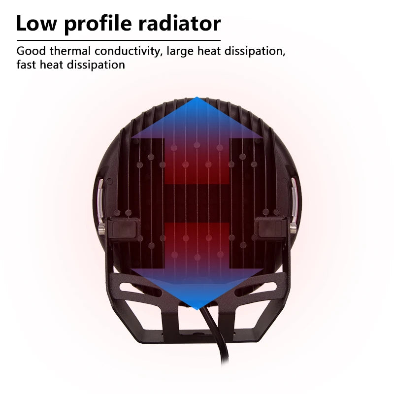 2 pcs High Power 225W 9 Inch LED Spotlight for Offroad Car Bumpe