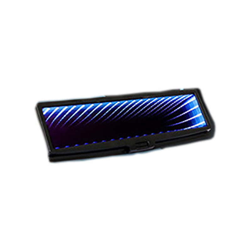 Car Indoor Rearview Mirror Universal 3D Flat Rearview Mirror Lighted LED CLIP-ON Rear View Mirror ABS Racing Car Styling