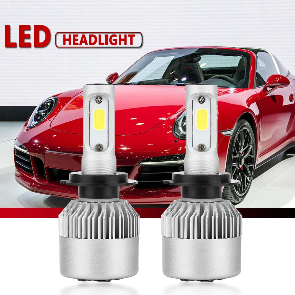 2PCS  Super Bright Led Car Headlight Bulb