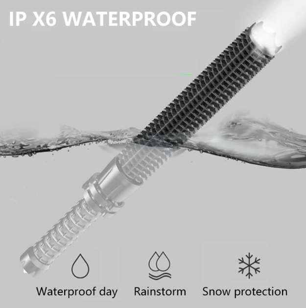 Wolf Tooth Lamp Glare Flashlight Self Defense Waterproof For Emergency Anti Riot Equipment Rechargeable