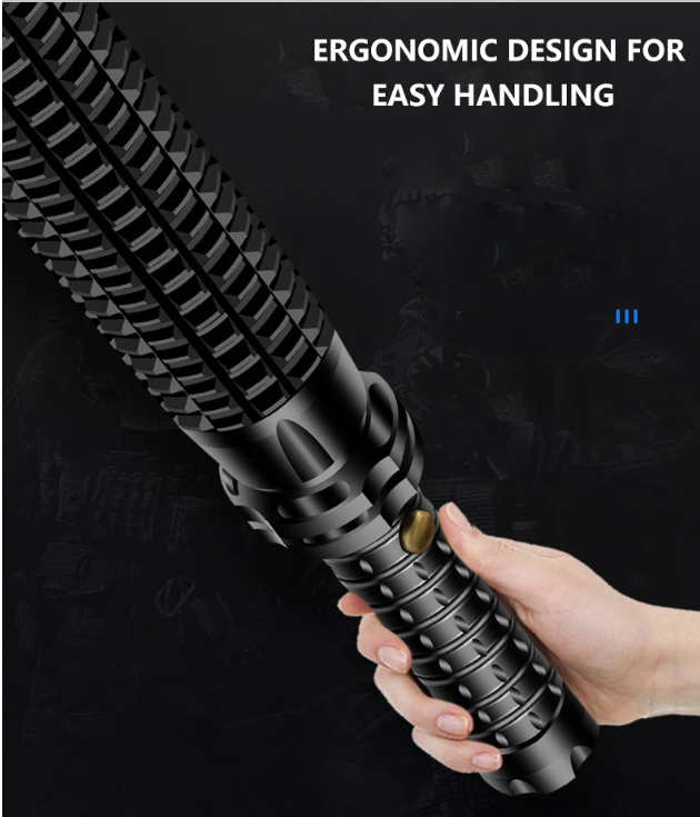 Wolf Tooth Lamp Glare Flashlight Self Defense Waterproof For Emergency Anti Riot Equipment Rechargeable