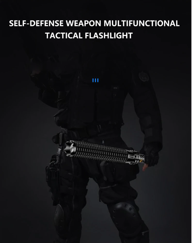 Wolf Tooth Lamp Glare Flashlight Self Defense Waterproof For Emergency Anti Riot Equipment Rechargeable
