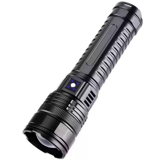 Powerful Tactical White Laser Flashlight Built-in Battery Rechargeable LED Torch Waterproof Zoomable Camping Hunting Lantern