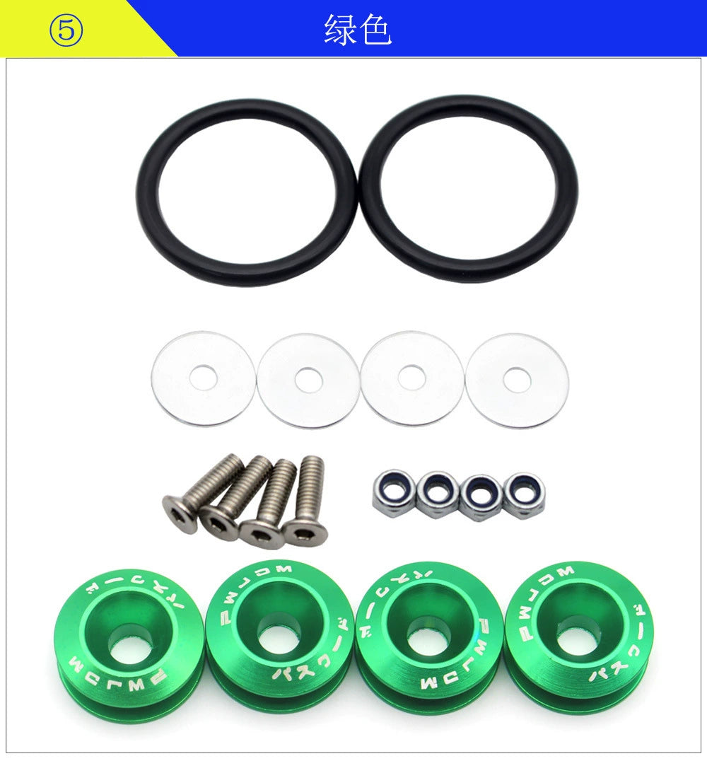 Car Quick Release Bumper Trunk Fender Hatch Lids Fasteners Fixing Screws Kit