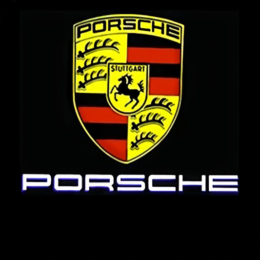2x Logo Ghost Shadow Projector Courtesy Laser LED Light for Porsche