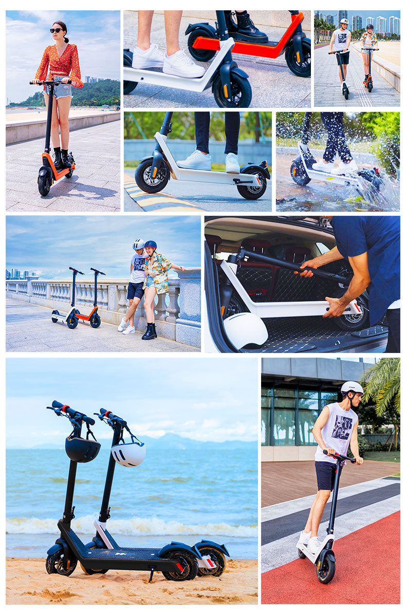 X9-500w 10 Inch Luxury Adult Fast Electric Scooter With Removable Battery