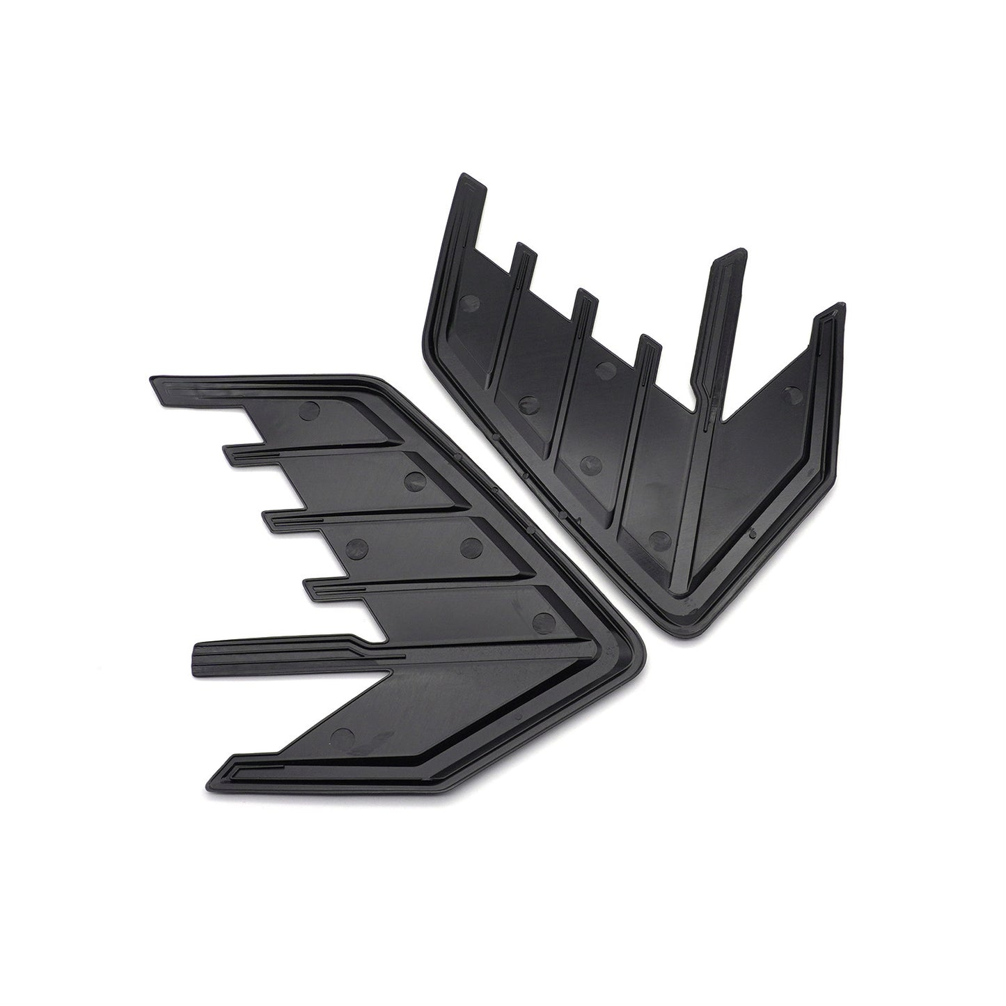 3D Car Side Vent Stickers -18.5cm Shark Gill Fake Air Intake Decals for Fender & Hood Exterior Modification