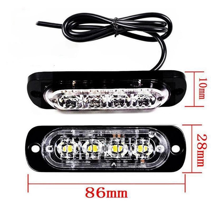 12V-24V Off-Road Truck Van Car Urgent Fog Lights Lamp Safety-Urgent Working Fog Red Light Driving Lamp Led Boat Light