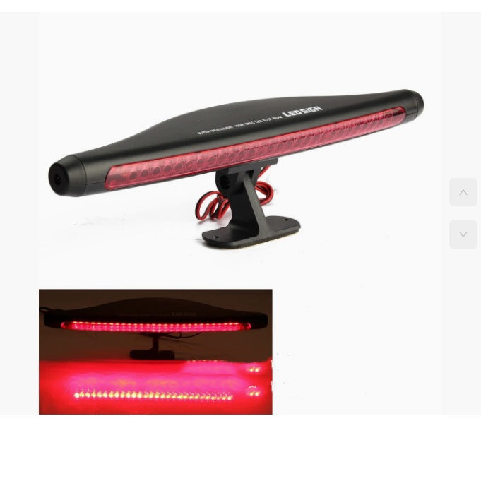 Universal LED Additional Brake Light, Adjustable 180° Car Rear Windshield Third Brake Light, High Bright Red Tail Light