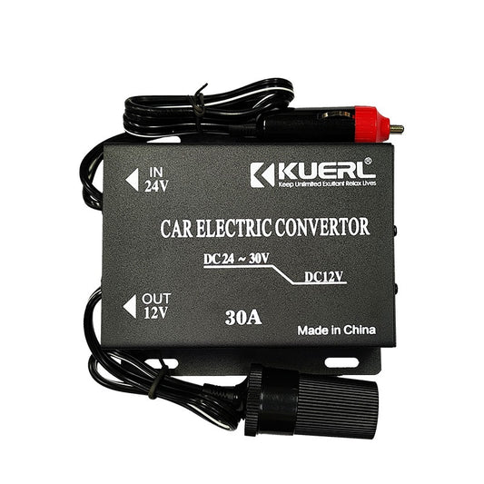 Truck DC 24V to DC 12V DC 30A Cigarette Lighter Step Down Buck Converter Power Adapter