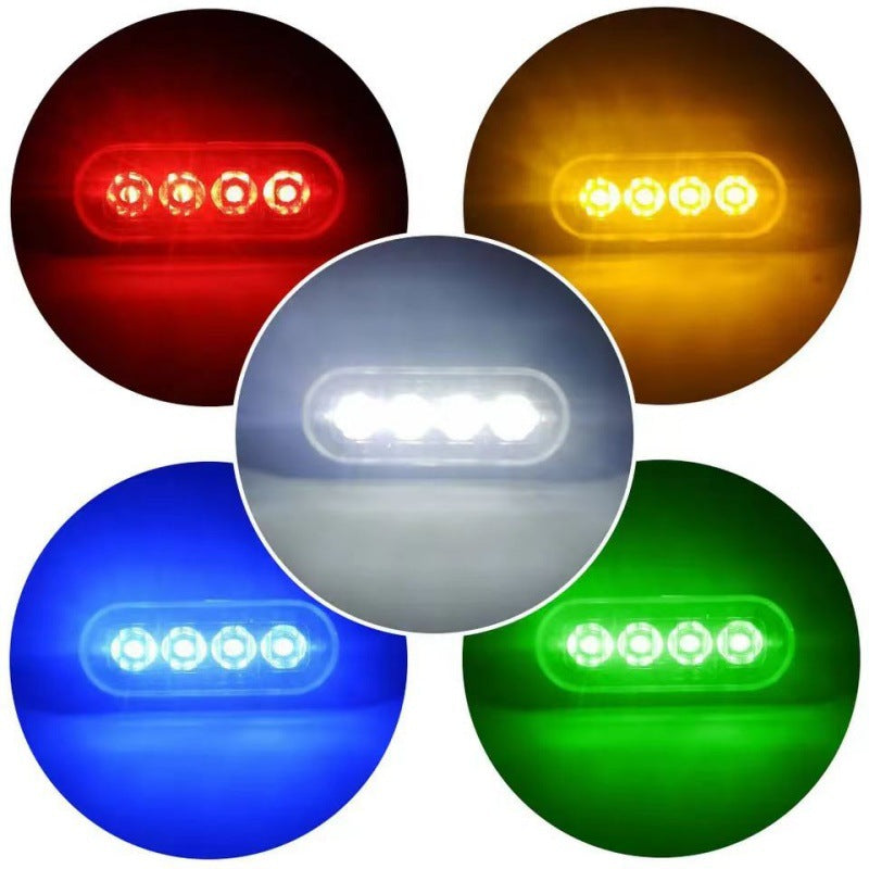 12V-24V Off-Road Truck Van Car Urgent Fog Lights Lamp Safety-Urgent Working Fog Red Light Driving Lamp Led Boat Light