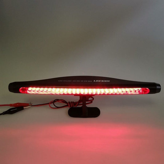 Universal LED Additional Brake Light, Adjustable 180° Car Rear Windshield Third Brake Light, High Bright Red Tail Light
