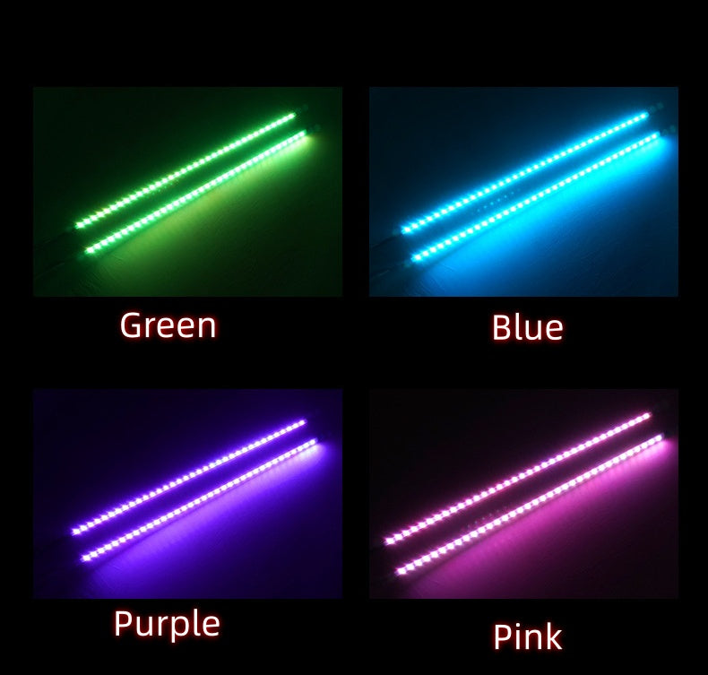 12V/24V LED Whip Light Universal RGB LED Flagpole Lamp Colorful Antenna  Decorative Light