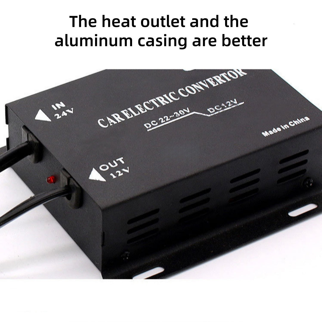 Truck DC 24V to DC 12V DC 30A Cigarette Lighter Step Down Buck Converter Power Adapter