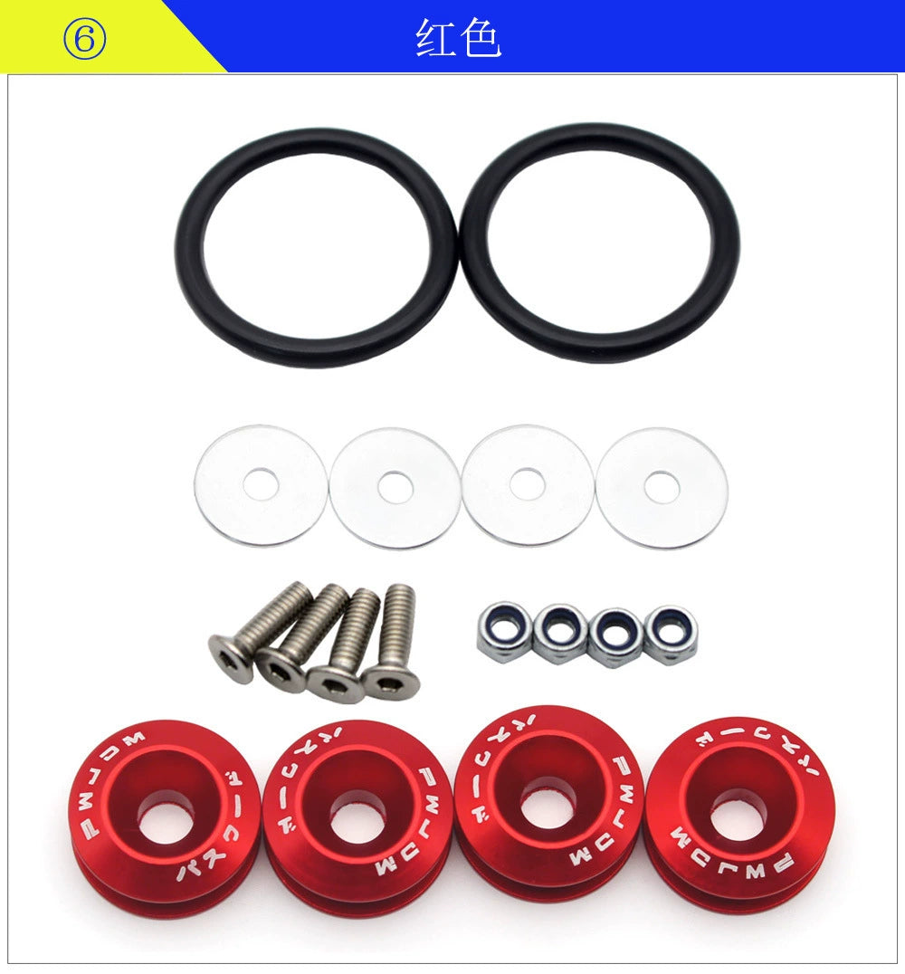 Car Quick Release Bumper Trunk Fender Hatch Lids Fasteners Fixing Screws Kit