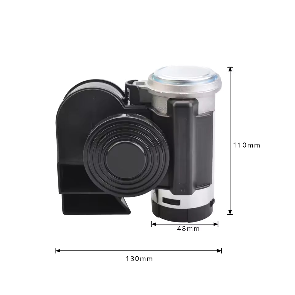12V Car Horn 135DB Air Horn Snail Electric Pump Sound Horn