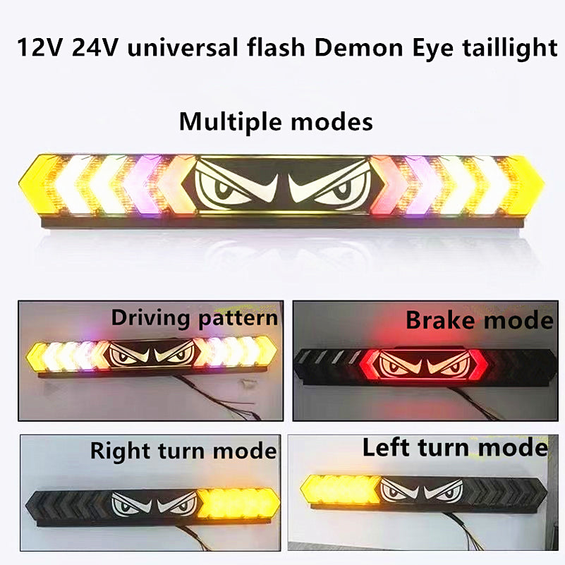 12V/24V LED Demon Eye taillight Truck pickup truck brake turn signal P ...