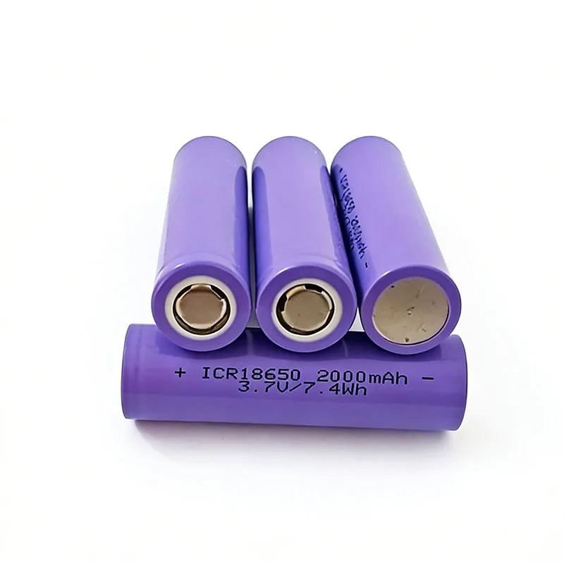 18650 Rechargeable Lithium Battery 3.7V 1800/2000mAh for Flashlight & Tools