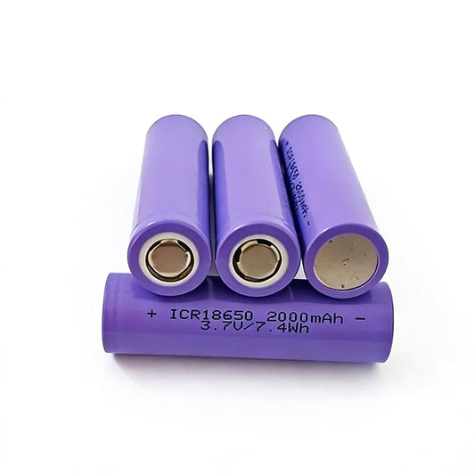18650 Rechargeable Lithium Battery 3.7V 1800/2000mAh for Flashlight & Tools