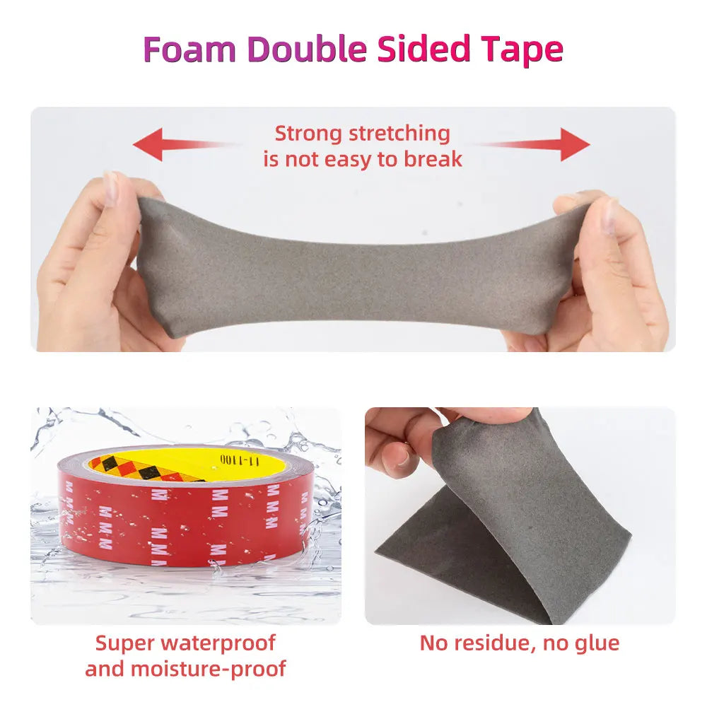 3M Double-Sided Adhesive Tape – Strong, Waterproof, High Bond Foam Mounting Tape