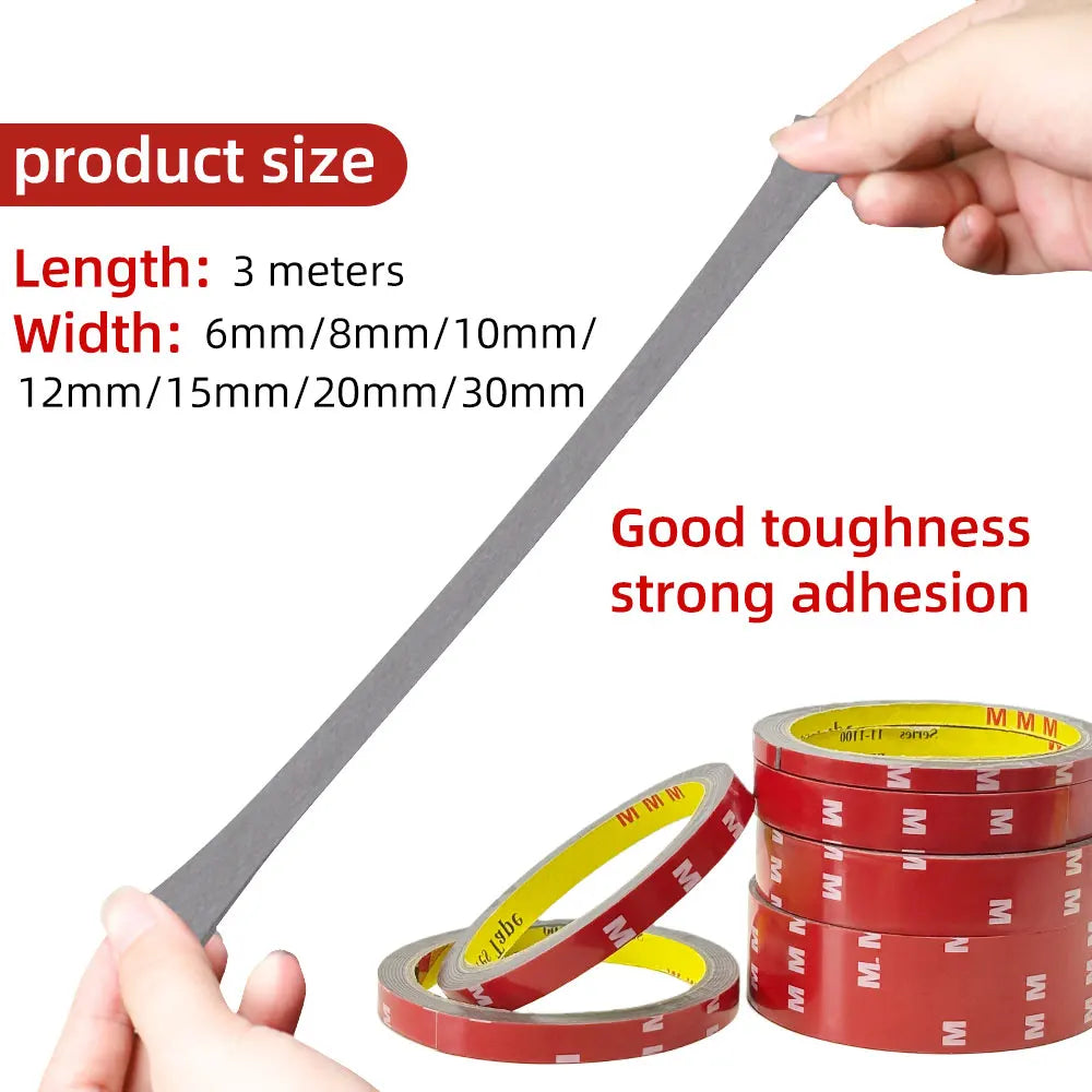 3M Double-Sided Adhesive Tape – Strong, Waterproof, High Bond Foam Mounting Tape