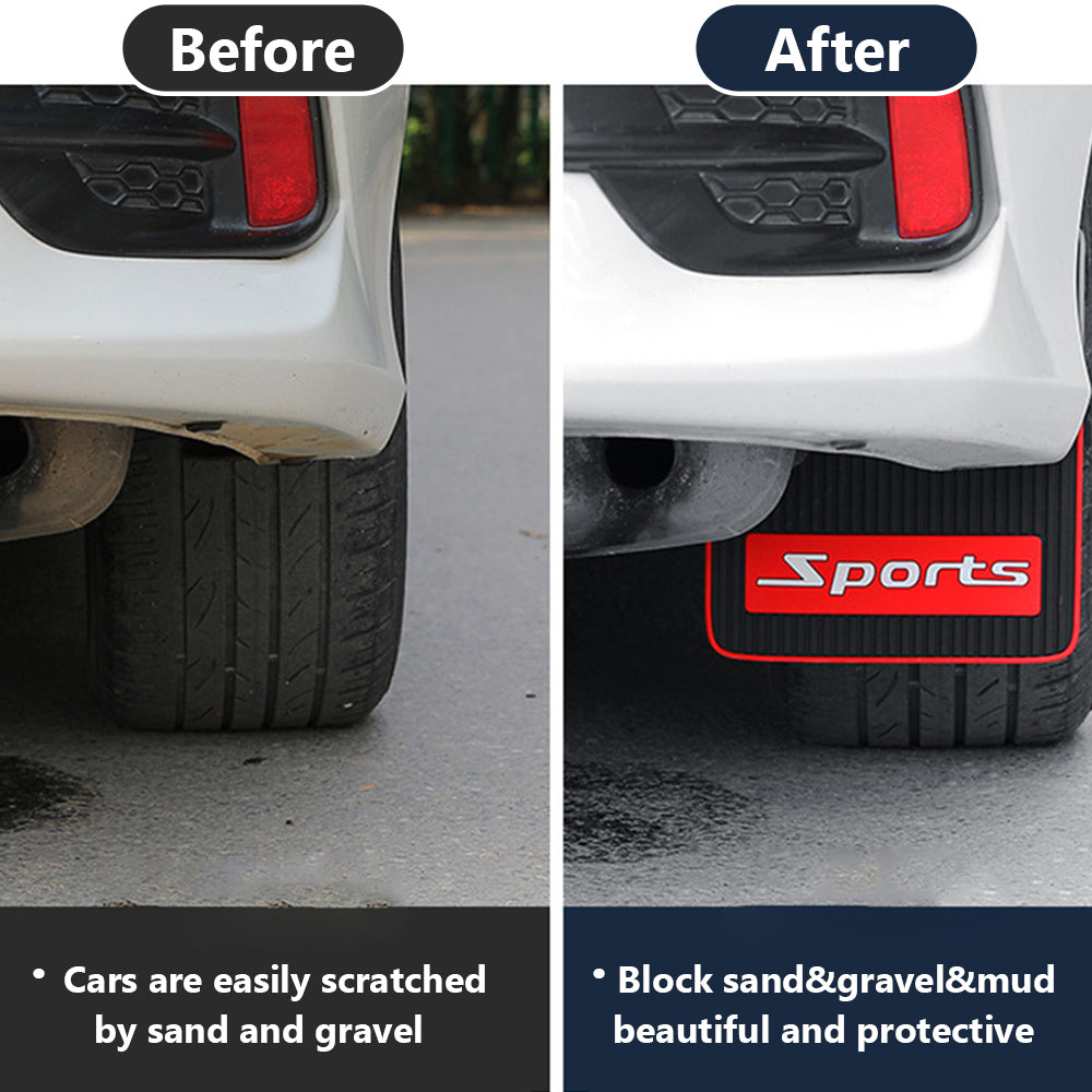 2pcs Universal Car Front Rear Wheels Soft Rubber Mudguard Car Accessories for SUV Off-road Truck