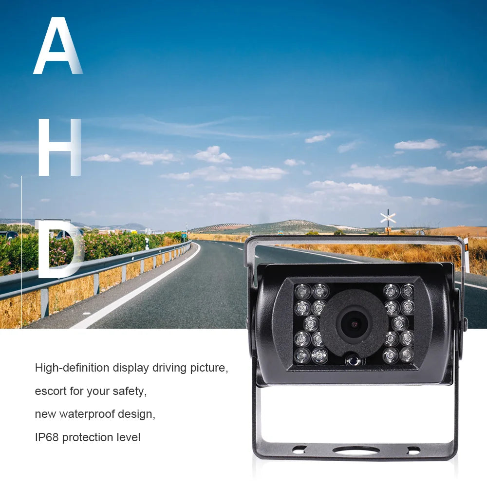 DC 12V-24V Truck/ Bus Night Vision Monitor Reversing Backup Camera waterproof