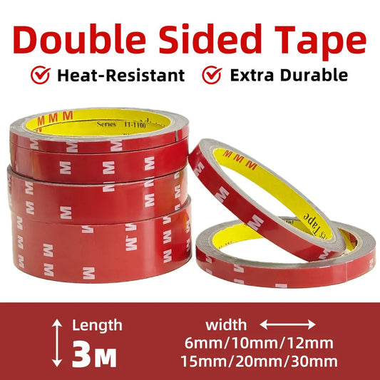 3M Double-Sided Adhesive Tape – Strong, Waterproof, High Bond Foam Mounting Tape