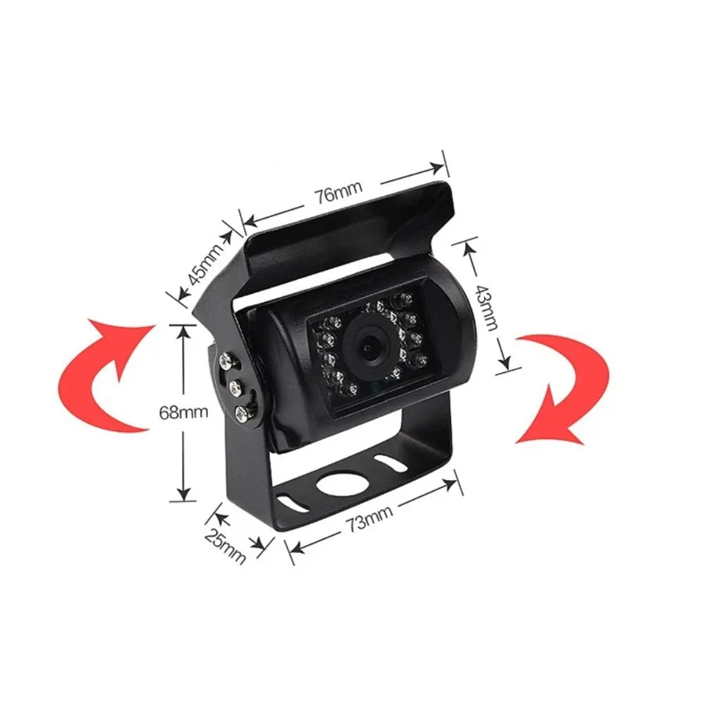 DC 12V-24V Truck/ Bus Night Vision Monitor Reversing Backup Camera waterproof